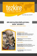 Tezkire Düşünce-Siyaset-Sosyal Bilim Dergisi Sayı:62 Ekim-Kasım-Aralık 2017