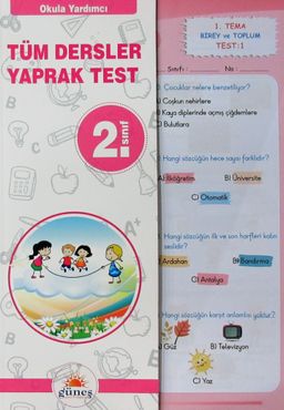 2. Sınıf Tüm Dersler Yaprak Test