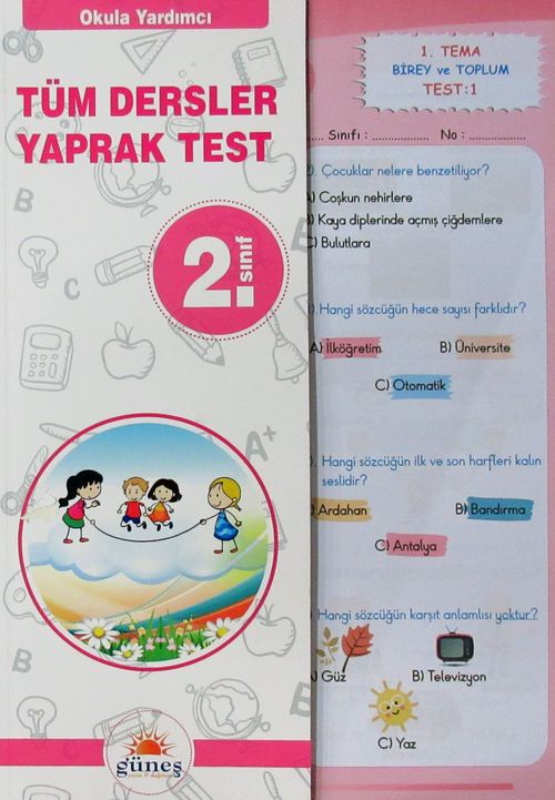 2. Sınıf Tüm Dersler Yaprak Test