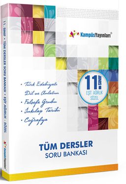 11. Sınıf Eşit Ağırlık Sözel Tüm Dersler Soru Bankası