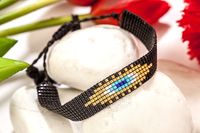 Miyuki Siyah Nazar Boncuklu Bileklik (Miyuki 03)