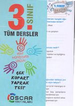 3. Sınıf Tüm Dersler Çek Kopart Yaprak Test