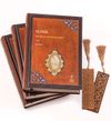 el-Fasl / Dinler ve Mezhepler Tarihi (3 Cilt) + Ahşap Ayra&ccedil; - Osmanlı Desen + Ahşap Ayra&ccedil; - Lale - R&ouml;lyef Cevizli