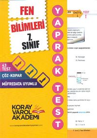 7. Sınıf Fen bilimleri Yaprak Testi