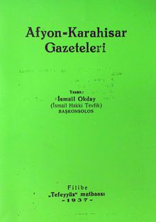 Afyon-Karahisar Gazeteleri