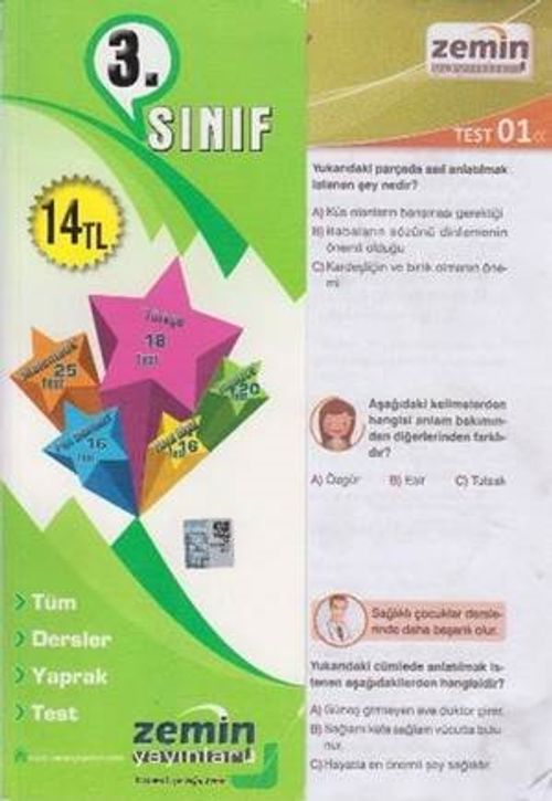 3. Sınıf Tüm Dersler Yaprak Test
