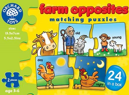 Farm Opposites Matching Puzzles (3-6 Yas) (Kod:208)