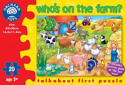 Who's On The Farm Puzzle (3+ Yaş) (Kod:217)