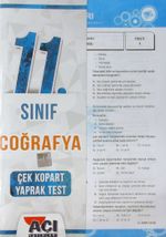 11. Sınıf Coğrafya Çek Kopart Yaprak Test