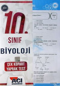 10. Sınıf Biyoloji Çek Kopart Yaprak Test