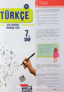 7. Sınıf Türkçe Çek Kopart Yaprak Test