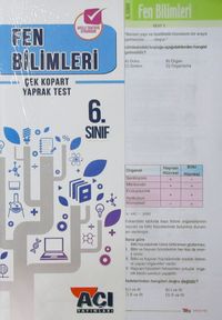 6. Sınıf Fen Bilimleri Çek Kopart Yaprak Test