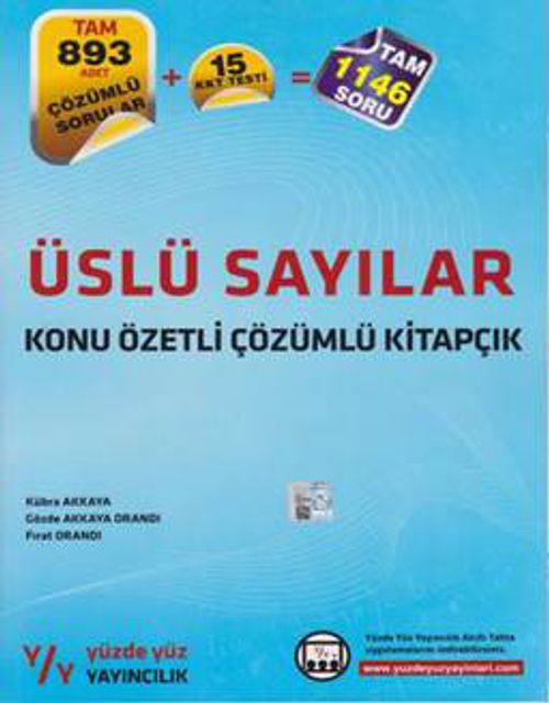 Üslü Sayılar Konu Özetli Çözümlü Kitapçık