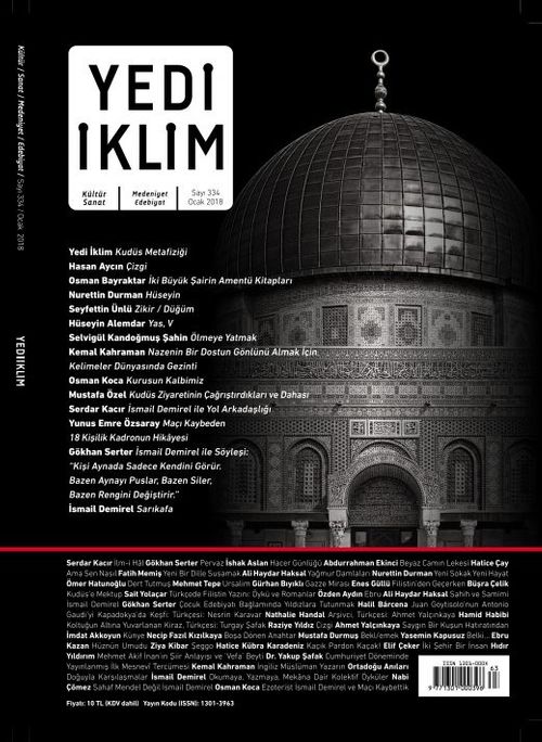 7edi İklim Sayı:334 Ocak 2018 Kültür Sanat Medeniyet Edebiyat Dergisi
