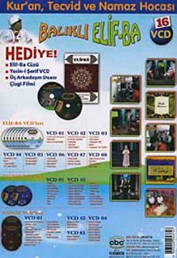Balıklı Elif-Ba / 16 vcd - Elifba Cüzü & Kuran, Tecvid ve Namaz Hocası