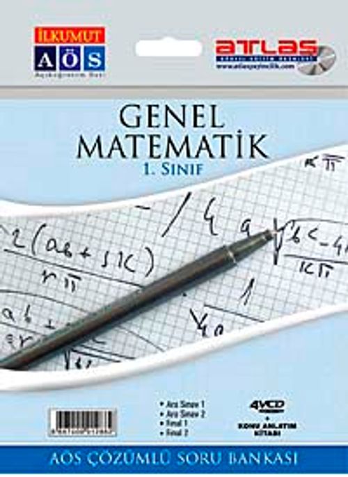 Genel Matematik - 1.Sınıf - AÖS Çözümlü Soru Bankası (4 VCD + 1 Kitap)