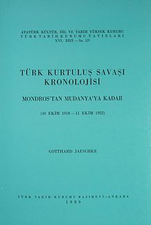 Türk Kurtuluş Savaşı Kronolojisi-1