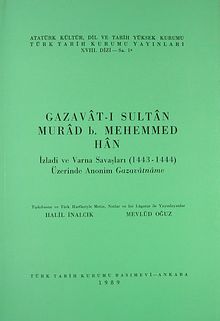Gazavat-ı Sultan Murad B.Mehemmed Han