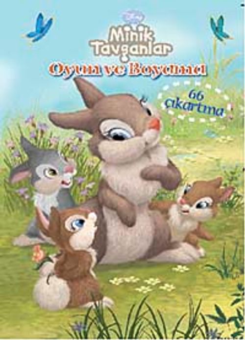Minik Tavşanlar Boyama Oyun Kitabı