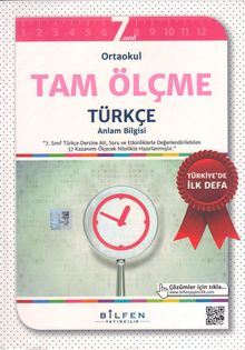 7. Sınıf Ortaokul Tam Ölçme Türkçe (Dil Bilgisi-Anlam Bilgisi)