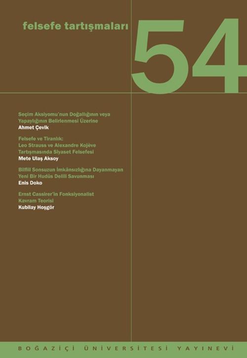 Felsefe Tartışmaları 54