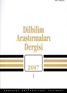 Dilbilim Araştırmaları Dergisi 2017/I 