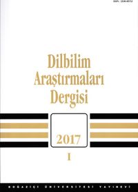 Dilbilim Araştırmaları Dergisi 2017/I 