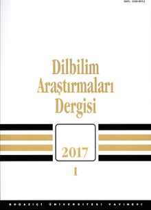 Dilbilim Araştırmaları Dergisi 2017/I 