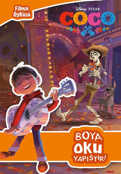 Disney Coco Filmin Öyküsü Boya Oku Yapıştır