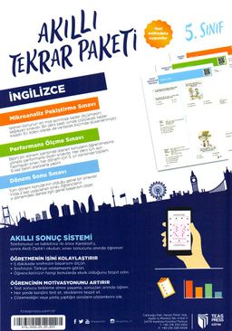 5. Sınıf İngilizce Akıllı Tekrar Paketi 