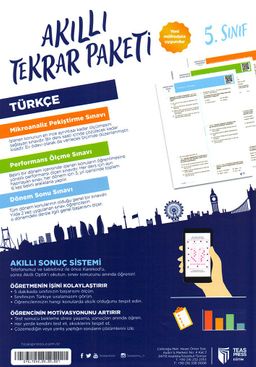 5. Sınıf Türkçe Akıllı Tekrar Paketi 