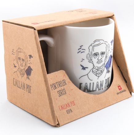 Kupa (Porselen) - Portreler Serisi - Edgar Allen Poe (PRT102)