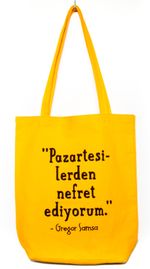 Bez Çanta Sarı Gabardin - Laforizma Serisi - Gregor Samsa (LFZ304)