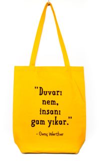 Bez Çanta Sarı Gabardin - Laforizma Serisi - Genç Werther (LFZ302)