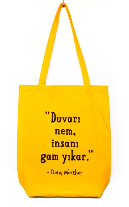 Bez Çanta Sarı Gabardin - Laforizma Serisi - Genç Werther (LFZ302)