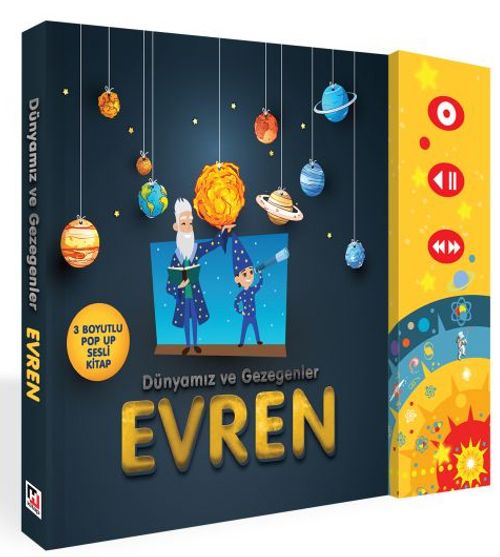 Dünyamız ve Gezegenler Evren (3 Boyutlu Pop-Up Sesli Elektronik Kitap)