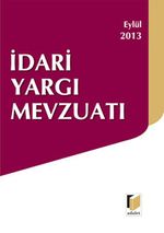 İdari Yargı Mevzuatı  (Cep Boy) / Eylül 2013