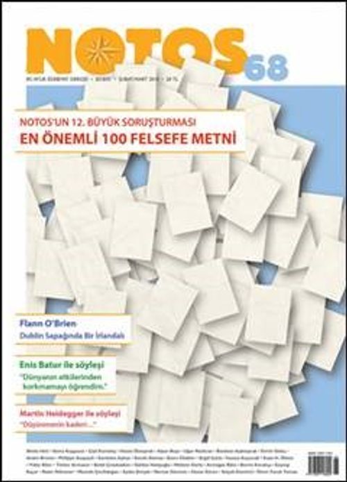 Notos Öykü İki Aylık Edebiyat Dergisi Şubat 2018 Sayı :68