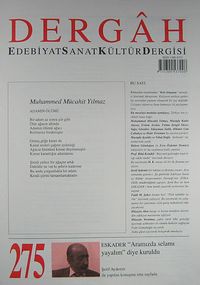 Dergah Edebiyat Sanat Kültür Dergisi Sayı:275 Ocak 2013
