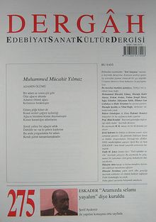 Dergah Edebiyat Sanat Kültür Dergisi Sayı:275 Ocak 2013