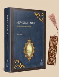 Münşeat-ı Nabi Nabi'nin Mektupları + Ahşap Ayraç - Lale - Rölyef Cevizli