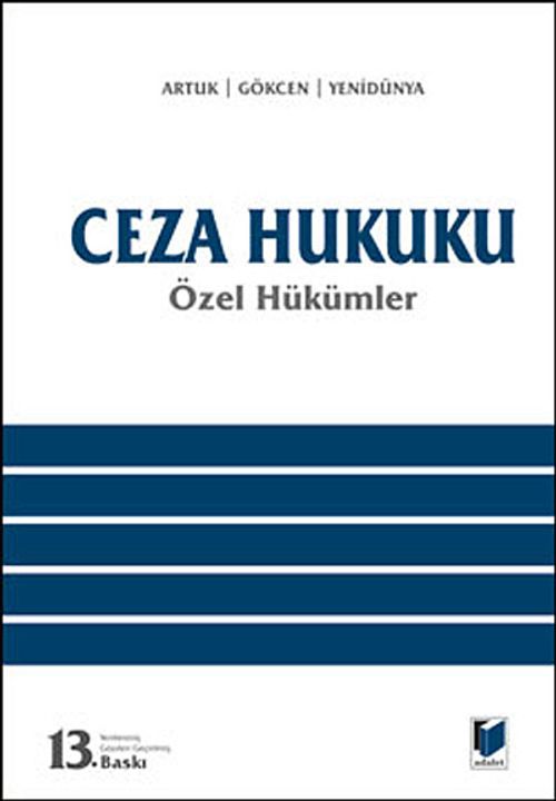 Ceza Hukuku Özel Hükümler