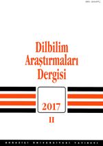 Dilbilim Araştırmaları Dergisi 2017 / 2