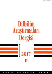 Dilbilim Araştırmaları Dergisi 2017 / 2
