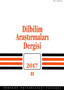Dilbilim Araştırmaları Dergisi 2017 / 2