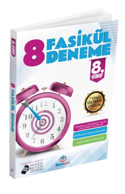8. Sınıf 8 Fasikül Deneme Video Çözümlü Optikli 
