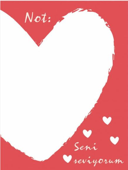 Not: Seni Seviyorum - Aşk Notları (Bloknot)