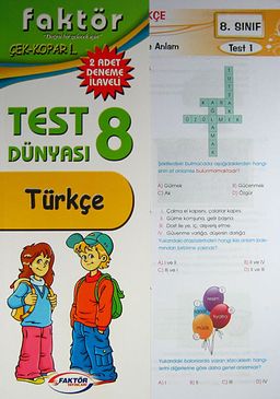 8.Sınıf Türkçe Test Dünyası & Çek-Kopar / 2 Adet Deneme İlaveli
