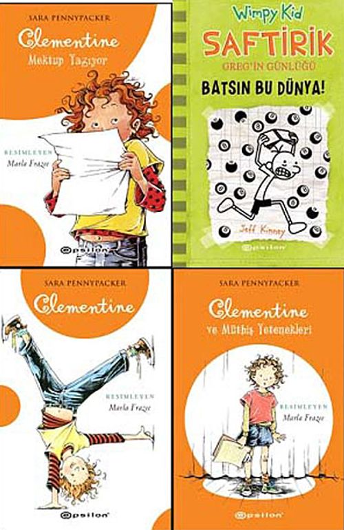 Set 3 (4 Kitap)(Clementine - Ve Müthiş Yetenekleri/Clementine - Mektup Yazıyor/Clementine/Saftirik - Batsın Bu Dünya!)