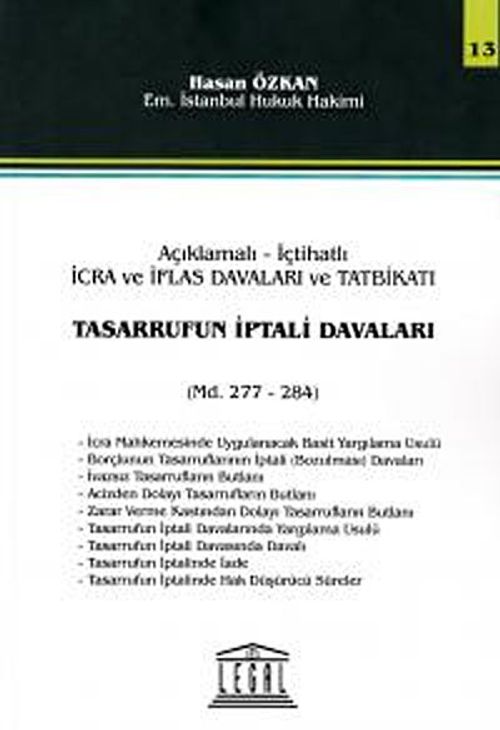 Tasarrufun İptali Davaları & Açıklamalı-İçtihatlı İcra ve İflas Davaları ve Tatbikatı